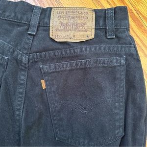 Levi’s 912 Vintage Orange Tab High Rise Slim Fit Tapered Leg Jeans